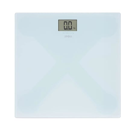 SINBO SBS-4451 Dijital Cam Baskül 180 kg Kapasiteli, LCD Ekranlı, Sıcaklık Göstergeli - Mavi Renk
