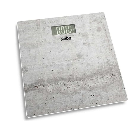 Sinbo SBS-4451 Banyo Baskülü, Dijital Cam Mermer Renk