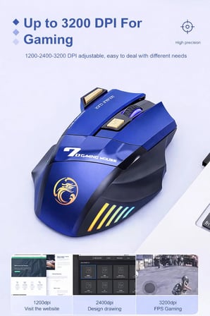 Coverzone Kablosuz Oyuncu Mouse