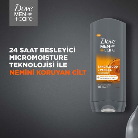 Dove Men Care Sandalwood Vanilla Duş Jeli 400 Mililitre