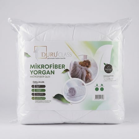 Lexroo Çift Kişilik Mikrofiber Yorgan Ekstra Yumuşak Boncuk Elyaf 195x215