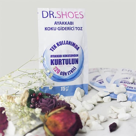 DR.SHOES 10 Adet Ayak Koku Giderici - Ayakkabı Koku Giderici Toz 120 Gün Etkili