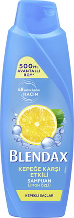 BLENDAX Kepeğe Karşı Etkili Limon Özlü Şampuan, 500 ml