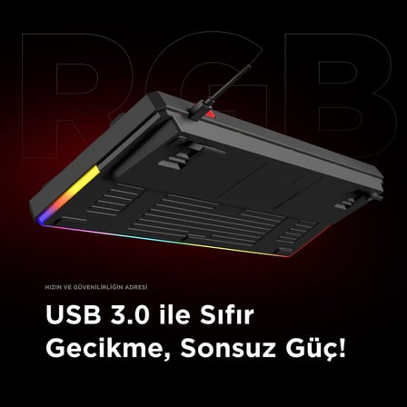 Rampage LOYAL USB Hot Swap RGB Red Switch Mekanik Gaming Oyuncu Klavye