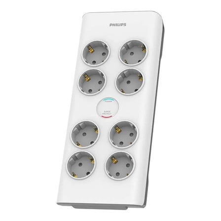 Philips SPN7080WA/62 8'li Akım Korumalı Priz 2 mt Kablo (3680 W 16 A)