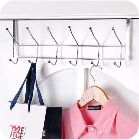 Orret Home 12'L Metal Kapı Arkası Askı, Amerikan Kapı Arkası Askılık, Banyo, Mutfak
