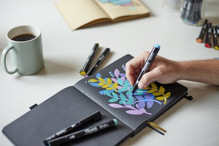 SHARPIE Creative Marker Akrilik Boya Kalemleri | Yuvarlak Uçlu Su Bazlı Boya Kalemi