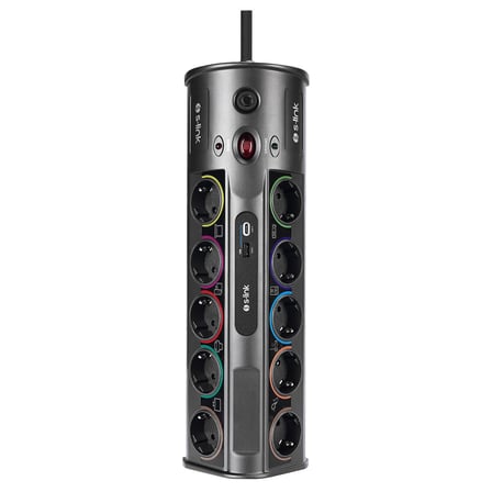 S-link PRZ01 PrizHive 3 Metre 1860 Joule 1.5mm 1 Usb 1 TypeC 2.1A/5V 16A 250V 3680W 10lu Akım