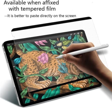 Paperlike Mıknatıslı Kağıt Hissi Veren Ekran Koruyucu Tablet için Mat Koruma Kullanılmadığında ile