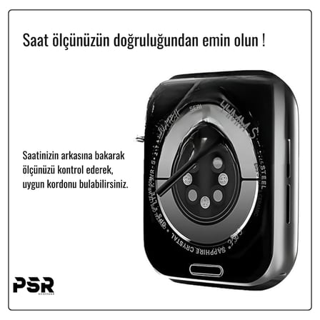 PSR Aksesuar Apple Watch 10 46mm Uyumlu Hasır Kordon – Örgü Tasarımlı, Ayarlanabilir
