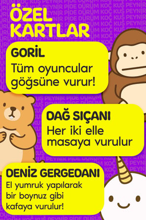 Molfy Çabuk Reflex Kutu Oyunu Dürüm Koç Kuş Peynir Pide Kart Oyunu Oyun Parti Eğlence Aile Arkadaş