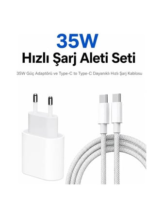 35W Hızlı Şarj Aleti Seti