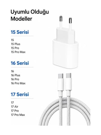35W Hızlı Şarj Aleti Seti