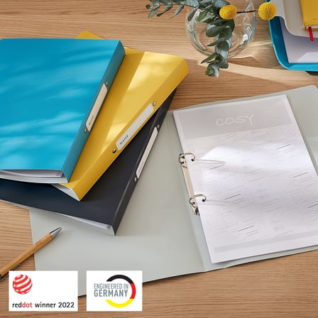 Leitz Cosy 2 Halkalı Klasör , Mavi