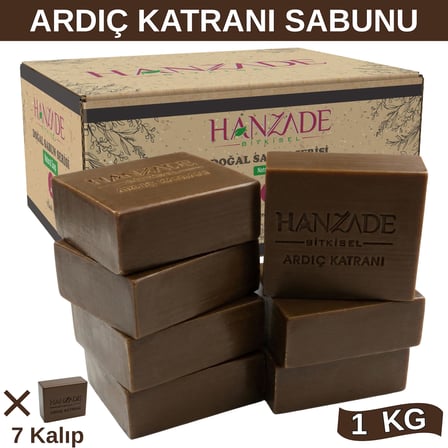 Hanzade Bitkisel Doğal El Yapımı Hatay Ardıç Katranı Sabunu 1 Kg