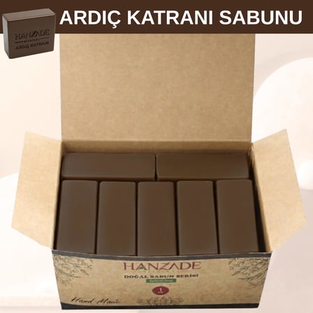 Hanzade Bitkisel Doğal El Yapımı Hatay Ardıç Katranı Sabunu 1 Kg