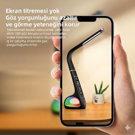 Coverzone Taşınabilir Ticaret Led Masa Lambası, Rgb Aydınlatma, Akıllı Va Ekran, Dokunmatik Ayar