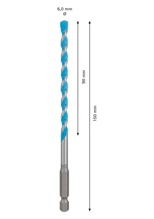 Bosch Professional 1x EXPERT HEX-9 MultiConstruction Delme Uçları