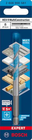 Bosch 1x EXPERT HEX-9 MultiConstruction Delme Uçları