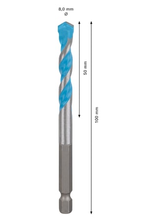 Bosch 1x EXPERT HEX-9 MultiConstruction Delme Uçları