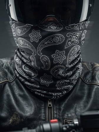 Premium Kalite Buff, Extra Yumuşak, Paisley ve Kafatası Desenli