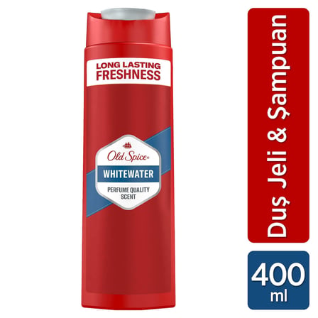 Old Spice Whitewater Erkekler İçin Duş Jeli ve Şampuan 400 ml