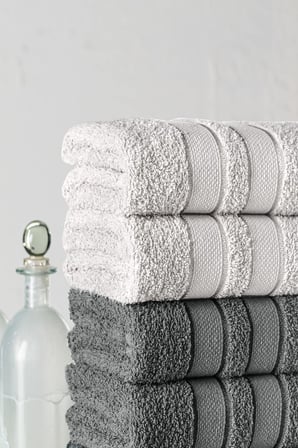 Mürdüm Home Lia Üç Renkli El-Yüz Havlusu,6'lı Paket, 6 Parça 50x85, Yumuşak ve Emici
