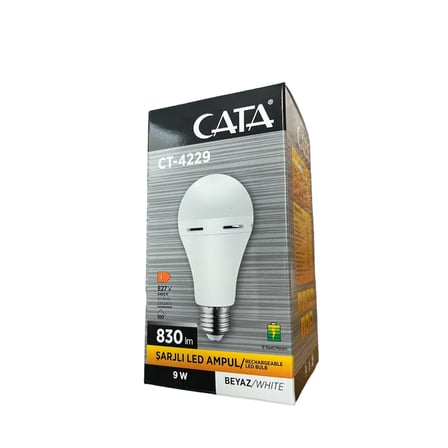 Lexroo CT-4229 9W/6400K ŞARJLI LED AMPUL CATA
