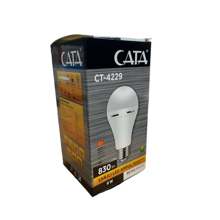 Lexroo CT-4229 9W/6400K ŞARJLI LED AMPUL CATA