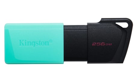 Kingston DataTraveler Exodia M DTXM/256 GB USB 3.2 Gen 1 - Çeşitli Renklerde Hareketli Kapak, Siyah