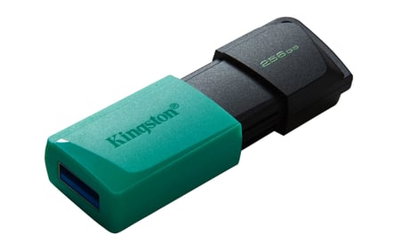 Kingston DataTraveler Exodia M DTXM/256 GB USB 3.2 Gen 1 - Çeşitli Renklerde Hareketli Kapak, Siyah