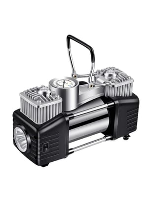 Profesyonel Çift Pistonlu 12V 150 Psi Dakikada 85Lt Araç Araba Lastik Bot Şişirme Kompresörü Hediyel