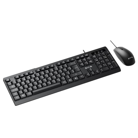 Aula AC101 Kablolu Türkçe Q Klavye ve 1200 DPI Optik Mouse Seti