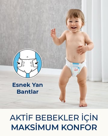 Paddlers Bebek Bezi 8 Numara XXX-Large (25+ Kg) 112 Adet – Ekstra Jumbo Set
