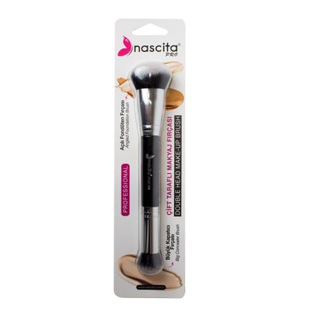 Nascita Professional Çift Taraflı Makyaj Fırçası (Açılı Fondöten & Kapatıcı) - 494