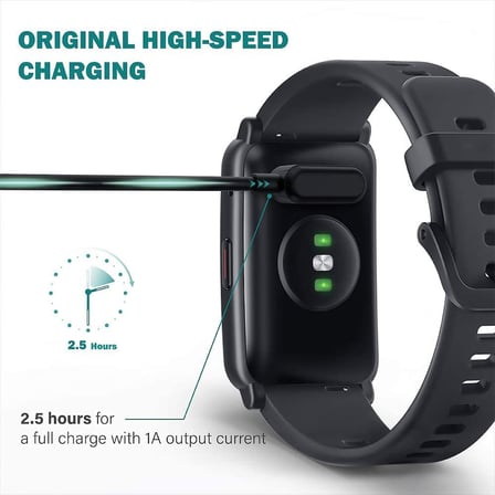 Coverzone Huawei Watch Fit 2 ile uyumlu Akıllı Saat için Manyetik Usb Şarj Kablosu Huawei Watch Fit