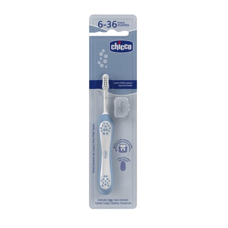chicco Diş Fırçası, 6-36 Ay, Mavi