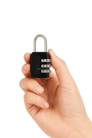 Busstier Şifreli Mini Asma Kilit 5.5 cm Dayanıklı Çanta Valiz ve Dolap Kilidi Seyahat İçin Güvenli