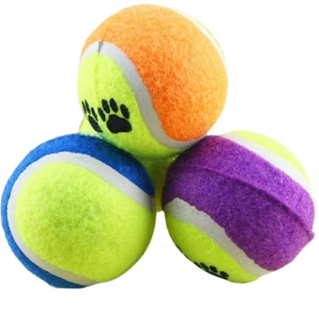 Busstier Tenis Topu Köpek Eğitim Oyuncağı - Dayanıklı ve Eğlenceli Köpek Oyun Topu (Tenis, Adet, 3)