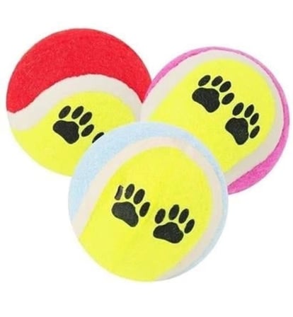 Busstier Tenis Topu Köpek Eğitim Oyuncağı - Dayanıklı ve Eğlenceli Köpek Oyun Topu (Tenis, Adet, 3)