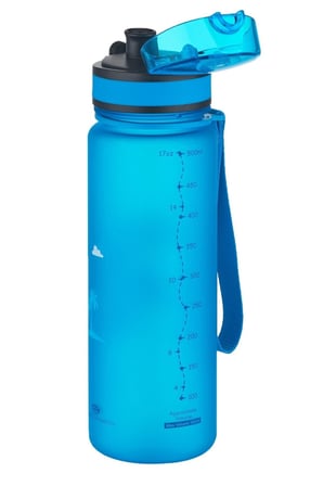 UZSPACE Figürlü 500 ml Tritan Çocuk Su Matarası Manani, Mavi