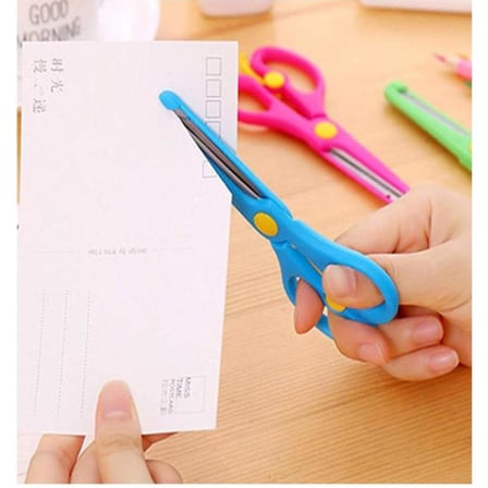 Jouis Çocuk Makası Korumalı ve Kilitli Okul Makası,Ergonamik Kullanım