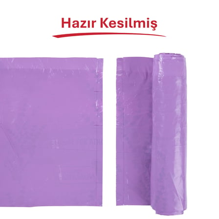 Koroplast Lavanta Kokulu Büyük Boy Büzgülü Çöp Poşeti 10'Lu 65X70 Cm