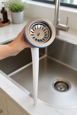 Busstier Mutfak Evyesi Lavabo Gider Seti, Süzgeçli ve Tıpalı Gider Aparatı