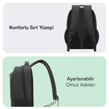 Mack MCC-505 BG Move 15.6 inç Laptop Sırt Çantası, Mackbook Sırt Çantası
