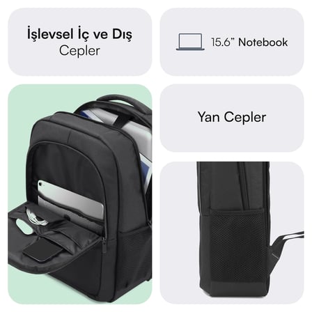 Mack MCC-505 BG Move 15.6 inç Laptop Sırt Çantası, Mackbook Sırt Çantası