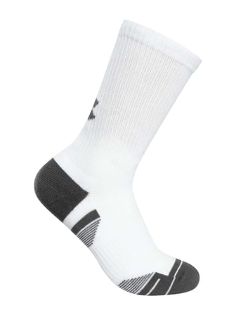 Under Armour New Ua Perf Tech 3Pk Crew Unisex Yetişkin Çorap White/White/Jet Gray MD