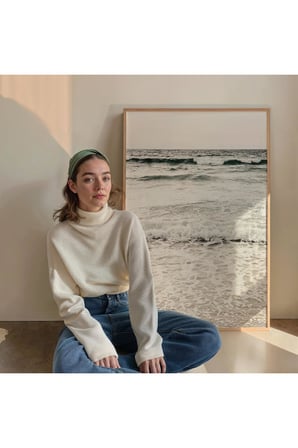 Fark Tanıtım Neutral Wall Art Çerçevesiz Poster, Modern Dekoratif Çerçevesiz Poster, Tablo