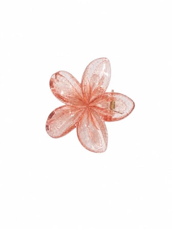 Lexroo Lotus Saç Tokası – Büyük Boy 8 cm, Tekli Saç Tokası, Lotus Çiçeği Tasarımı