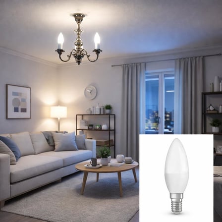 Osram LED Mum Ampul 4.9W - Dim Edilemez - Enerji Tasarruflu - Avize ve Aplik Uyumlu - 4’lü Paket